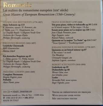 10CD/Coffret Robert Schumann: Romantic: Les Maîtres Du Romantisme Européen (XIXe Siècle)