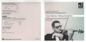 CD Ludwig van Beethoven: Violin Concerto In D Major, Op. 61 (Roma, 1954)