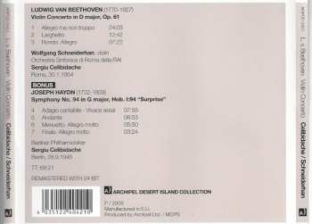 CD Ludwig van Beethoven: Violin Concerto In D Major, Op. 61 (Roma, 1954)