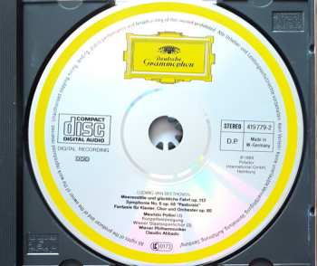 CD Ludwig van Beethoven: Symphonie No. 6 »Pastorale« • Chor-Fantasie = Choral Fantasy • Meeresstille Und Glückliche Fahrt = Calm Sea And Prosperous Voyage