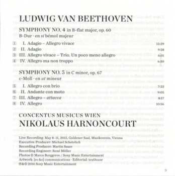 CD Ludwig van Beethoven: Symphonies 4 & 5