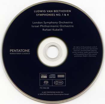 SACD Ludwig van Beethoven: Symphonies No. 1 & 4