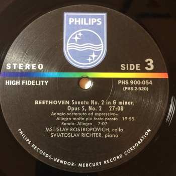 2LP Ludwig van Beethoven: Sonatas For Piano & Cello