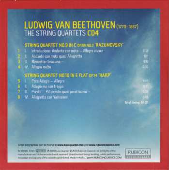8CD/Coffret Ludwig van Beethoven: The String Quartets (Live From Suntory Hall, Tokyo)