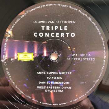 2LP Ludwig van Beethoven: Triple Concerto, Symphony No. 7
