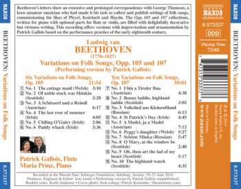 CD Ludwig van Beethoven: Variations On Folk Songs