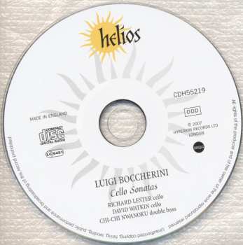 CD Luigi Boccherini: Cello Sonatas