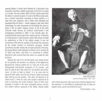 CD Luigi Boccherini: Cello Sonatas