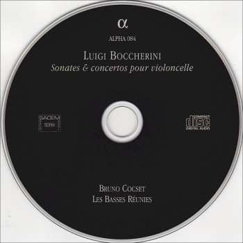 CD Luigi Boccherini: Sonates & Concertos Pour Violoncelle