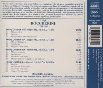 CD Luigi Boccherini: String Quartets, Op. 32, Nos. 3-6
