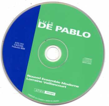 CD Luis de Pablo: Luis De Pablo