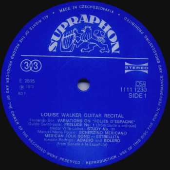 LP Luise Walker: Guitar Recital