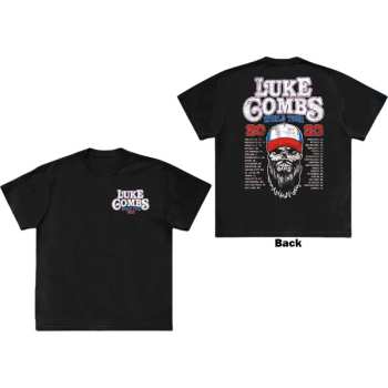 Marchandises Luke Combs: Luke Combs Unisex T-shirt: Tour '23 Skull (back Print & Ex-tour) (small) S
