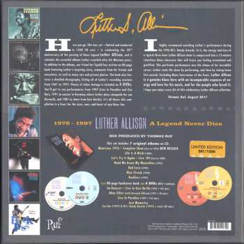 7CD/4DVD/Coffret Luther Allison: A Legend Never Dies (Essential Recordings 1976 - 1997) LTD | NUM