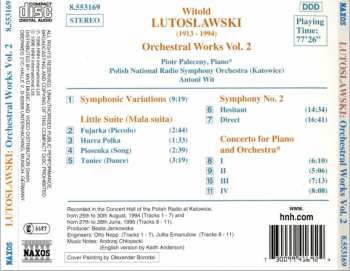 CD Antoni Wit: Symphony No. 2 (Little Suite • Symphonic Variations / Concerto For Piano And Orchestra)