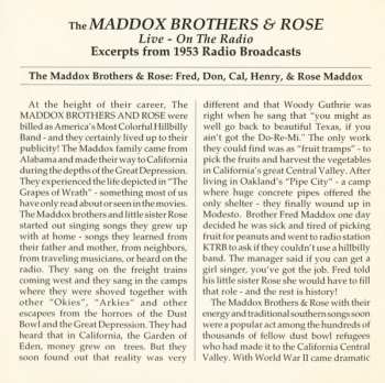 CD Maddox Brothers and Rose: Live - On the Radio