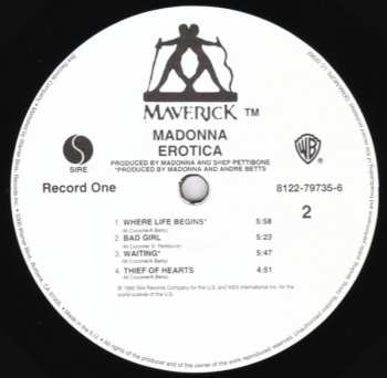 2LP Madonna: Erotica