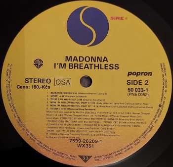 LP Madonna: I'm Breathless (Music From And Inspired By The Film Dick Tracy)