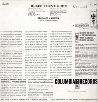 LP Mahalia Jackson: Bless This House