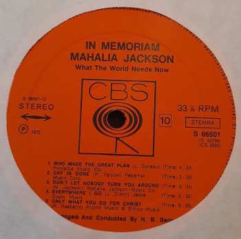 5LP/Coffret Mahalia Jackson: In Memoriam (5xLP + BOX + INSERT) (JINÉ ŠTÍTKY)