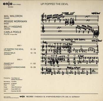 CD Mal Waldron: Up Popped The Devil