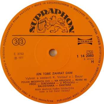 LP Valdaufinka: Jen Tobě Zahrát Dám