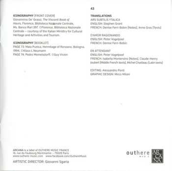 3CD/Coffret Pedro Memelsdorff: Vertù Contra Furore (Musical Languages In Late Medieval Italy 1380-1420)