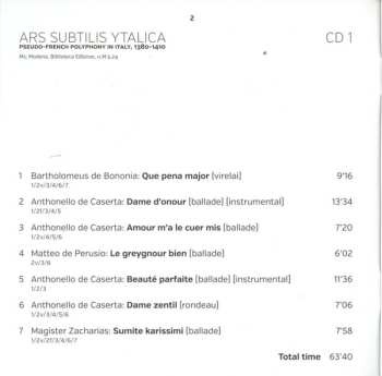 3CD/Coffret Pedro Memelsdorff: Vertù Contra Furore (Musical Languages In Late Medieval Italy 1380-1420)