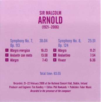 6CD/Coffret Malcolm Arnold: Complete Symphonies And Dances
