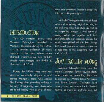 CD Malcolm Yelvington: It's Me Baby (The Sun Years, Plus)