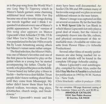 CD Mance Lipscomb: Texas Songster Volume 2 - You Got To Reap What You Sow