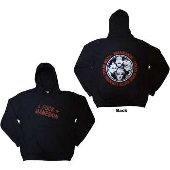 Marchandises Måneskin: Maneskin Unisex Pullover Hoodie: Fuck Maneskin (back Print & Ex-tour) (small) S