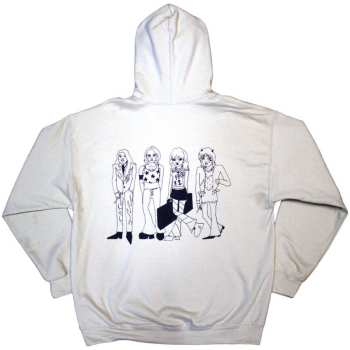 Marchandises Måneskin: Maneskin Unisex Pullover Hoodie: Pocket Logo & Mini Doodles (back Print & Ex-tour) (xx-large) XXL