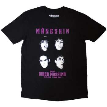 Merch Måneskin: T-shirt Live At Circo Massimo 2022 Faces