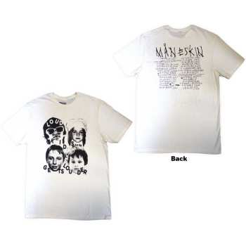 Marchandises Måneskin: Maneskin Unisex T-shirt: Loud Kids European Tour '23 (back Print & Ex-tour) (x-large) XL