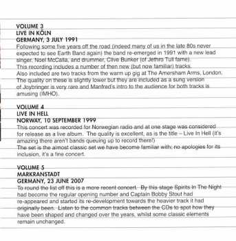 5CD/Coffret Manfred Mann's Earth Band: Bootleg Archives Volumes 1-5