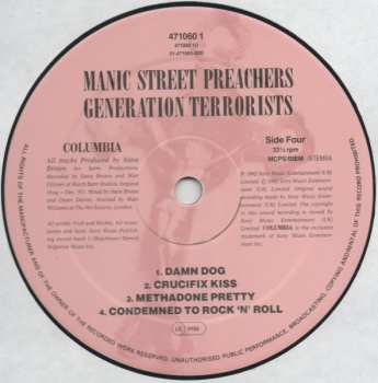 2LP Manic Street Preachers: Generation Terrorists