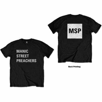 Marchandises Manic Street Preachers: Tričko Block Logo Manic Street Preachers  S