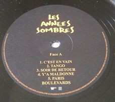 2LP Mano Solo: Les Années Sombres
