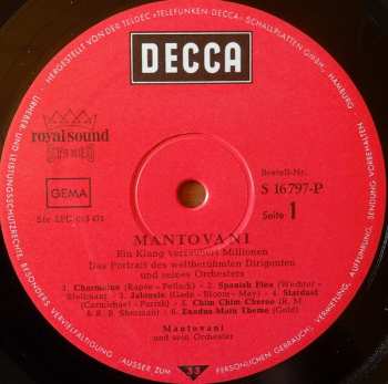 LP Mantovani: Ein Klang Verzaubert Millionen