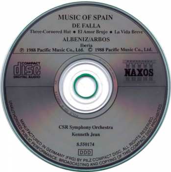 CD Manuel de Falla: The Music Of Spain: Viva España!