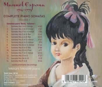 CD Manuel Espona: Complete Piano Sonatas, Volume 1