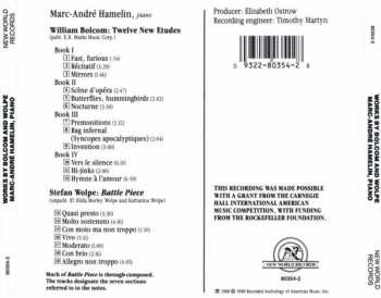 CD Marc-André Hamelin: Works By William Bolcom, Stefan Wolpe