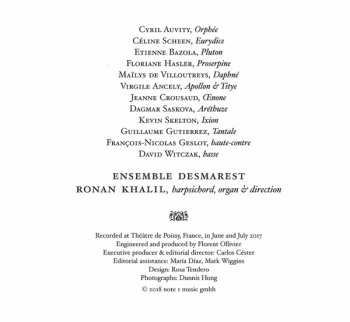 CD Marc Antoine Charpentier: La Descente D'Orphée Aux Enfers