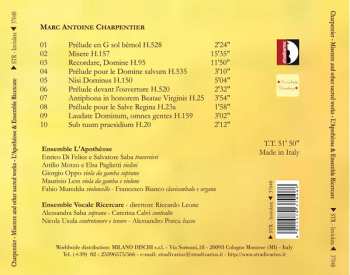 CD Marc Antoine Charpentier: Miserere And Other Sacred Works