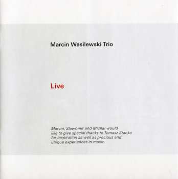 CD Marcin Wasilewski Trio: Live