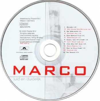 CD Marco Borsato: Luid En Duidelijk