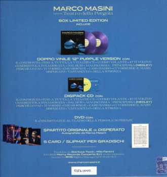 2LP/CD/DVD/Coffret Marco Masini: Live at Teatro della Pergola 