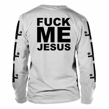 Marchandises Marduk: Tričko S Dlouhým Rukávem Fuck Me Jesus (white) S