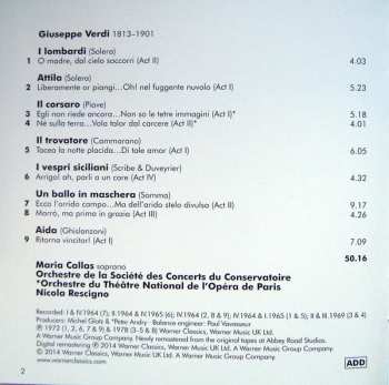 CD Maria Callas: Arias From Aida, Attila, Un Ballo In Maschera, I Lombardi, I Vespri Siciliani, Il Corsaro, Il Trovatore